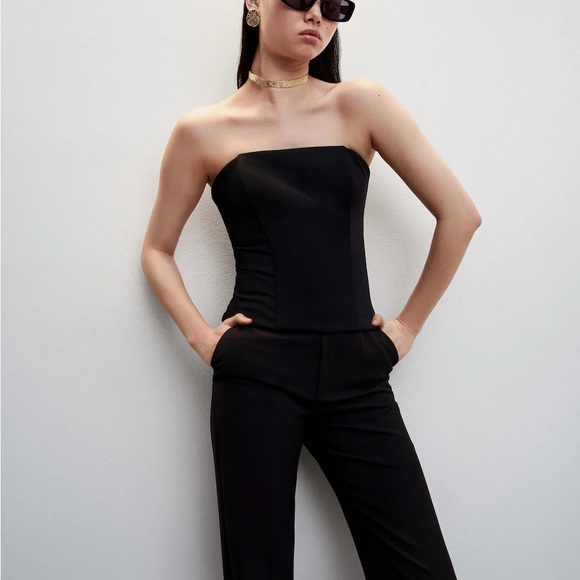 NWT MANGO Corset style top SIZE S - Picture 8 of 9